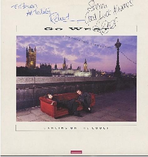 Go West Dancing On The Couch - autographed vinyl LP album (LP record) UK GOWLPDA190230