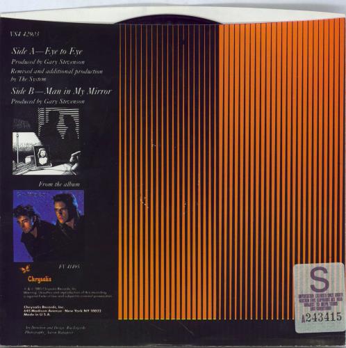 Go West Eye To Eye 7" vinyl single (7 inch record / 45) US GOW07EY777873