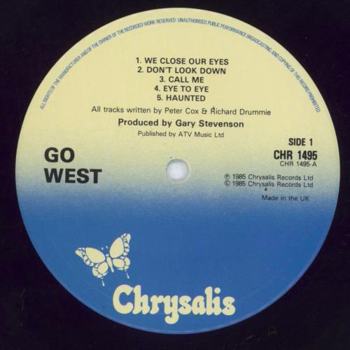 Go West Go West - Hype Sticker vinyl LP album (LP record) UK GOWLPGO818570