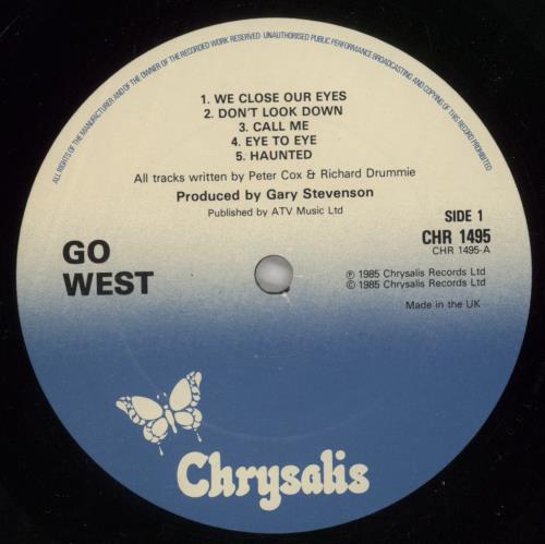 Go West Go West vinyl LP album (LP record) UK GOWLPGO871109