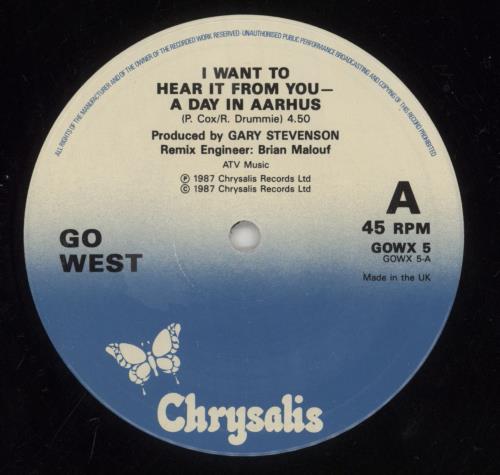 Go West I Want To Hear It From You (A Day In Aarhus) 12" vinyl single (12 inch record / Maxi-single) UK GOW12IW285129