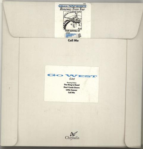 Go West Runaway Train Tour Pack cassette single UK GOWCMRU09801