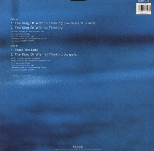 Go West The King Of Wishful Thinking 12" vinyl single (12 inch record / Maxi-single) UK GOW12TH69046