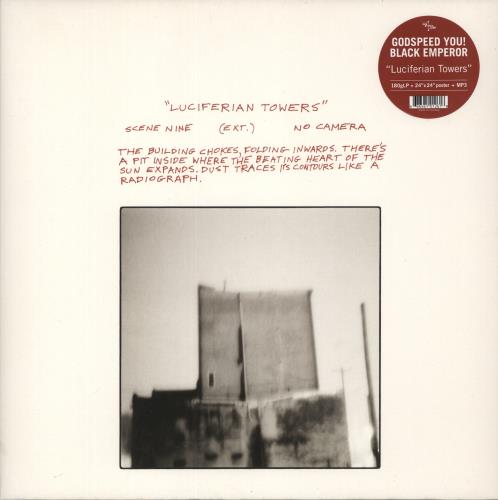 Godspeed You Black Emperor Luciferian Towers - 180 Gram Vinyl - Hype-sticker vinyl LP album (LP record) Canadian GACLPLU871097