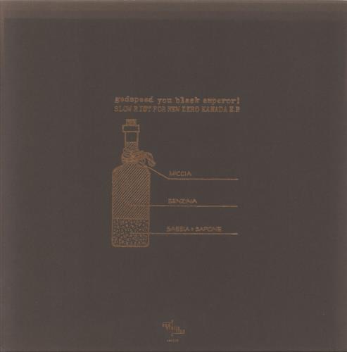 Godspeed You Black Emperor Slow Riot For New Zero Kanada EP + Brown Insert 12" vinyl single (12 inch record / Maxi-single) Canadian GAC12SL853015