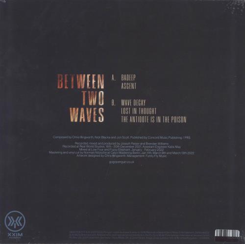 GoGo Penguin Between Two Waves - Clear Vinyl 12" vinyl single (12 inch record / Maxi-single) US 22N12BE810585