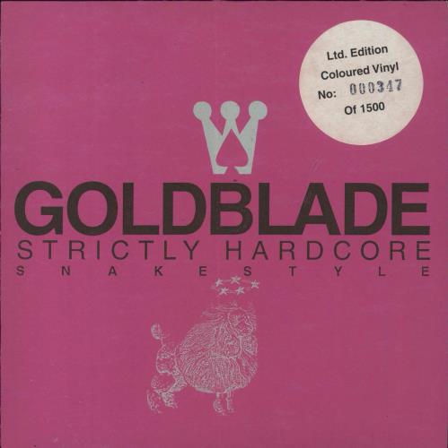 Gold Blade Strictly Hardcore - Pink 7" vinyl single (7 inch record / 45) UK GOB07ST808619