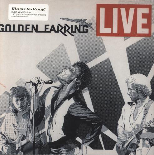 Golden Earring Live + Stickered Bag 2-LP vinyl record set (Double LP Album) Dutch EAR2LLI506882