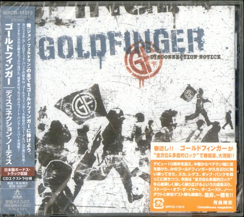 Goldfinger Disconnection Notice CD album (CDLP) Japanese GO1CDDI530563
