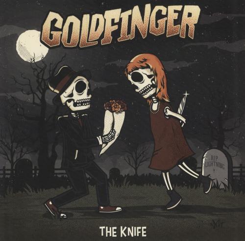 Goldfinger The Knife - Cream / Orange Split with Black & Green Splatter vinyl LP album (LP record) US GO1LPTH788047