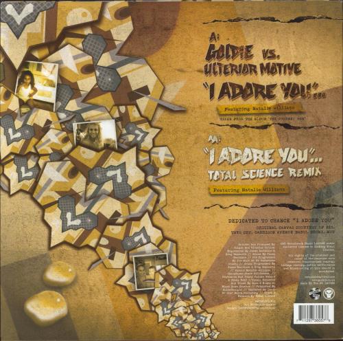 Goldie (90s) I Adore You - 180gm - RSD17 12" vinyl single (12 inch record / Maxi-single) UK GOD12IA845048