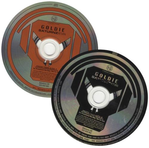Goldie (90s) SaturnzReturn 2 CD album set (Double CD) US GOD2CSA251405