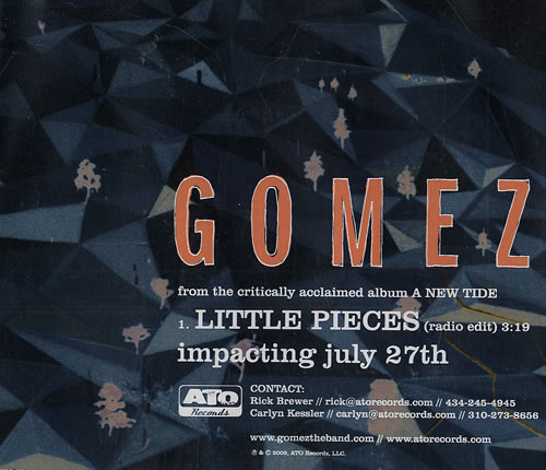 Gomez Little Pieces CD-R acetate US GMZCRLI480816