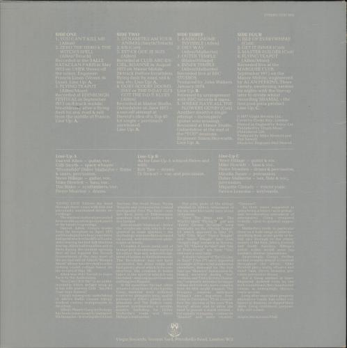 Gong Live Etc - Price Stickered Sleeve 2-LP vinyl record set (Double LP Album) UK GNG2LLI625737