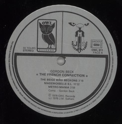 Gordon Beck The French Connection vinyl LP album (LP record) French G\BLPTH599057