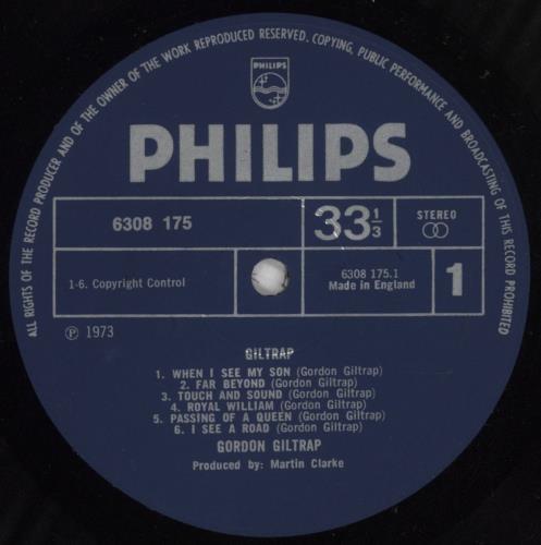 Gordon Giltrap Giltrap vinyl LP album (LP record) UK G-GLPGI272643