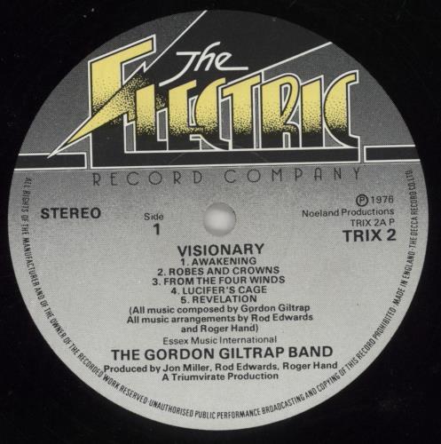 Gordon Giltrap Visionary vinyl LP album (LP record) UK G-GLPVI251791