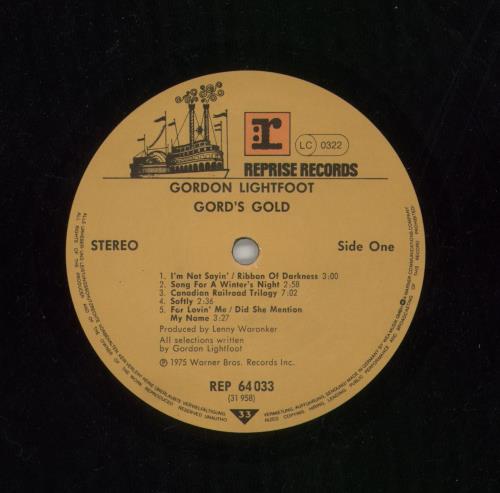 Gordon Lightfoot Gord's Gold 2-LP vinyl record set (Double LP Album) German GDN2LGO748241