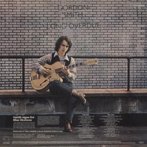 Gordon Smith Long Overdue vinyl LP album (LP record) German GQSLPLO834162