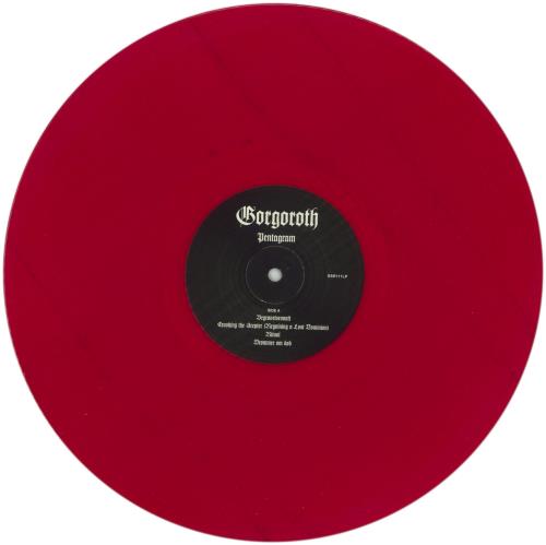 Gorgoroth Pentagram - Red Vinyl vinyl LP album (LP record) Dutch IX2LPPE868574