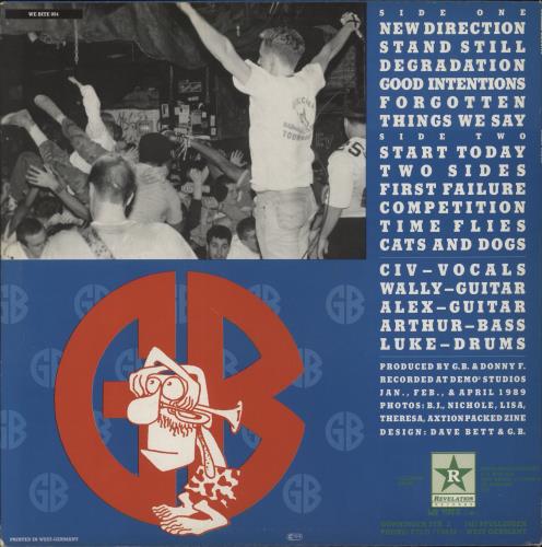 Gorilla Biscuits Start Today vinyl LP album (LP record) German IQ3LPST651844