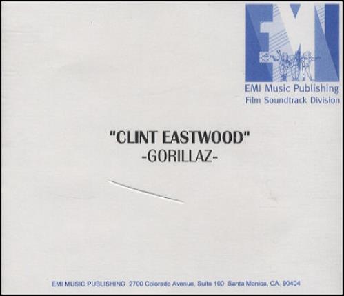 Gorillaz Clint Eastwood CD-R acetate US GLZCRCL203967