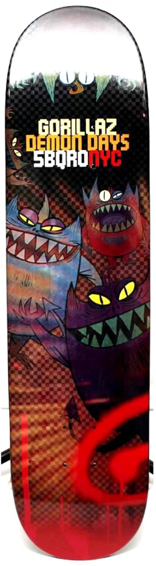Gorillaz Demon Days - 5boroNYC - Skateboard Deck memorabilia US GLZMMDE550959