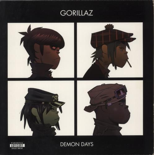 Gorillaz Demon Days - VG 2-LP vinyl record set (Double LP Album) UK GLZ2LDE886878
