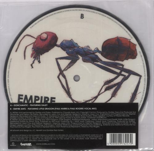 Gorillaz Doncamatic 7" vinyl picture disc (7 inch picture disc single) UK GLZ7PDO526775