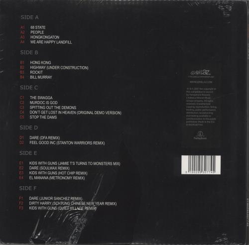 Gorillaz G-Sides 3-LP vinyl record set (Triple LP Album) UK GLZ3LGS870767