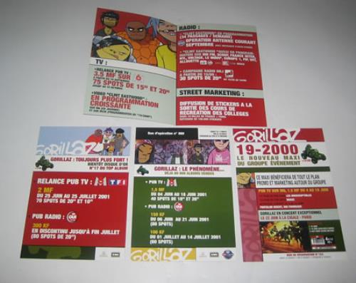 Gorillaz Gorillaz press book French GLZPBGO394098