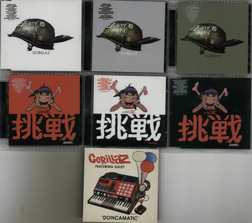 Gorillaz Quantity Of Fifteen CDs/DVDs CD single (CD5 / 5") UK GLZC5QU630664