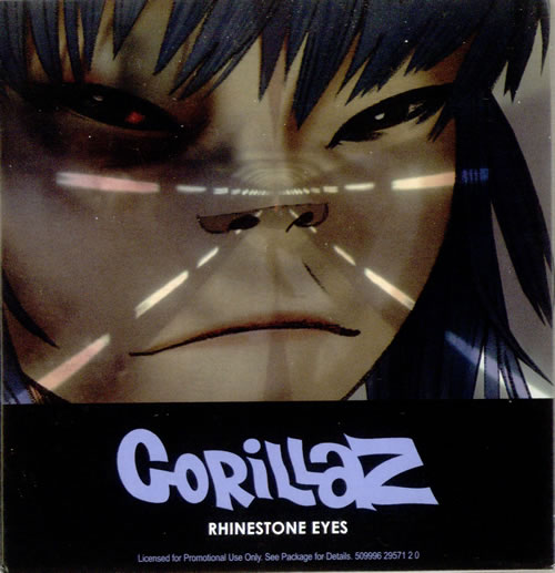 Gorillaz Rhinestone Eyes CD single (CD5 / 5") US GLZC5RH528809