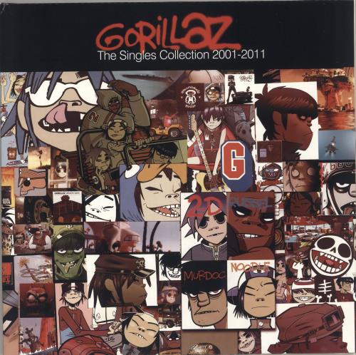 Gorillaz The Single Collection 2001-2011 2-LP vinyl record set (Double LP Album) UK GLZ2LTH726498