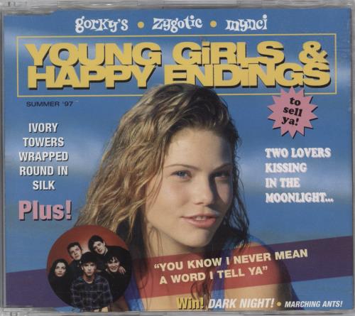 Gorky's Zygotic Mynci Young Girls & Happy Endings CD single (CD5 / 5") UK GZMC5YO151062