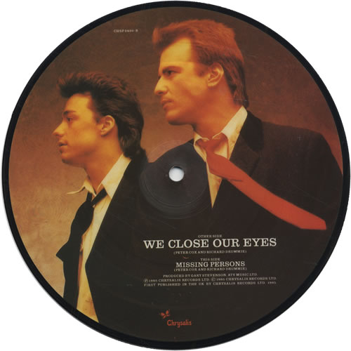 Go West We Close Our Eyes UK 7" vinyl picture disc (7 inch picture disc