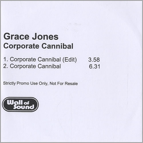 Grace Jones Corporal Cannibal CD-R acetate UK GJOCRCO452756