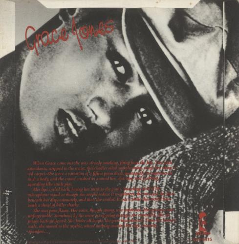 Grace Jones La Vie En Rose 7" vinyl single (7 inch record / 45) UK GJO07LA129616