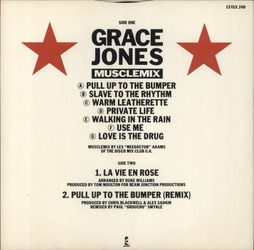 Grace Jones Musclemix Megamix 12" vinyl single (12 inch record / Maxi-single) UK GJO12MU19753
