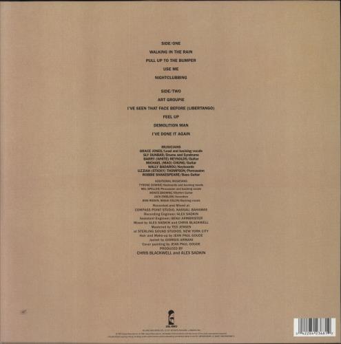 Grace Jones Nightclubbing - Back To Black vinyl LP album (LP record) UK GJOLPNI860969