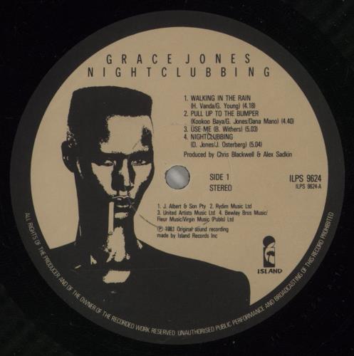 Grace Jones Nightclubbing vinyl LP album (LP record) UK GJOLPNI381194