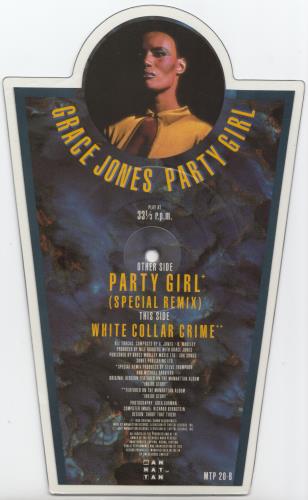 Grace Jones Party Girl shaped picture disc (picture disc vinyl record) UK GJOSHPA656565