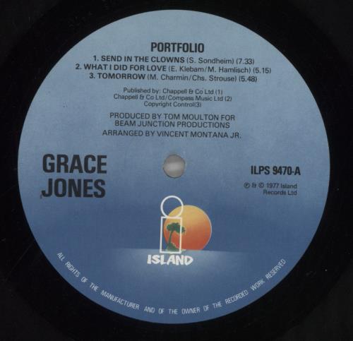 Grace Jones Portfolio - gatefold p/s vinyl LP album (LP record) UK GJOLPPO497413