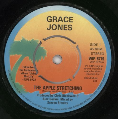 Grace Jones The Apple Stretching 7" vinyl single (7 inch record / 45) UK GJO07TH108877