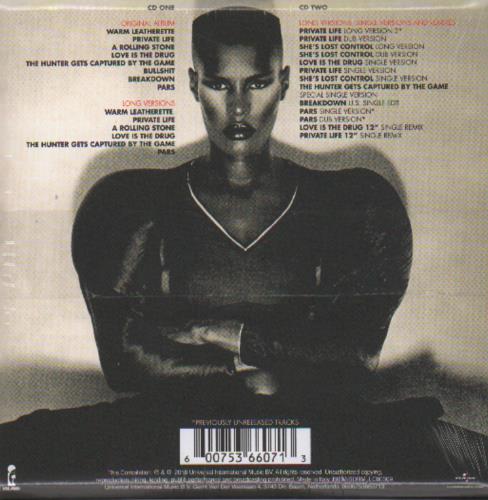 Grace Jones Warm Leatherette - Sealed Box 2 CD album set (Double CD) Italian GJO2CWA657002