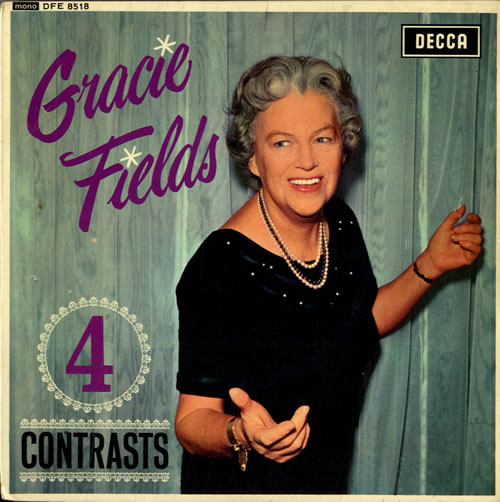 Gracie Fields 4 Contrasts EP 7" vinyl single (7 inch record / 45) UK GFE07CO558813