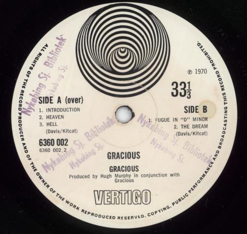 Gracious! Gracious! - Library Stamped vinyl LP album (LP record) UK US!LPGR887441