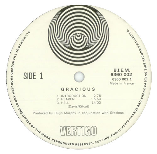 Gracious! Gracious! vinyl LP album (LP record) French US!LPGR505030