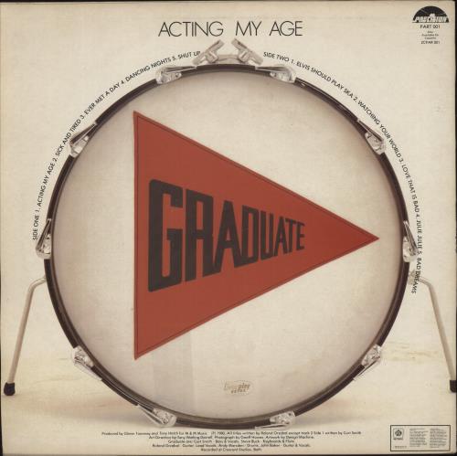 Graduate Acting My Age - EX - Vintage Price Sticker vinyl LP album (LP record) UK GDTLPAC874009
