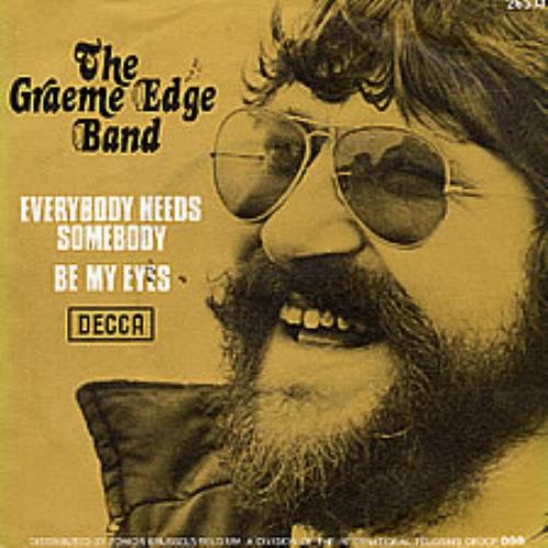 Graeme Edge Everybody Needs Somebody 7" vinyl single (7 inch record / 45) Belgian GDG07EV212033